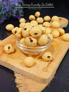Foto resep Soes Kering Crunchy isi Coklat