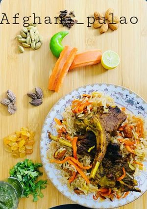 A picture of Afghani pulao.