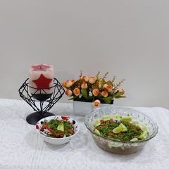 A picture of Chana chat masala.