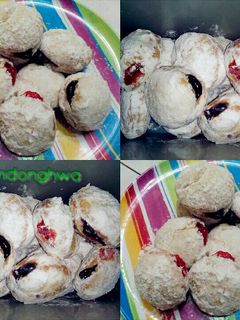 Foto resep Donat kentang isi blueberry & strawberry