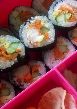 Foto resep Kimbap (sushi korea) bekal anak bento