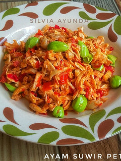 Foto resep Ayam Suwir Pete Pedas