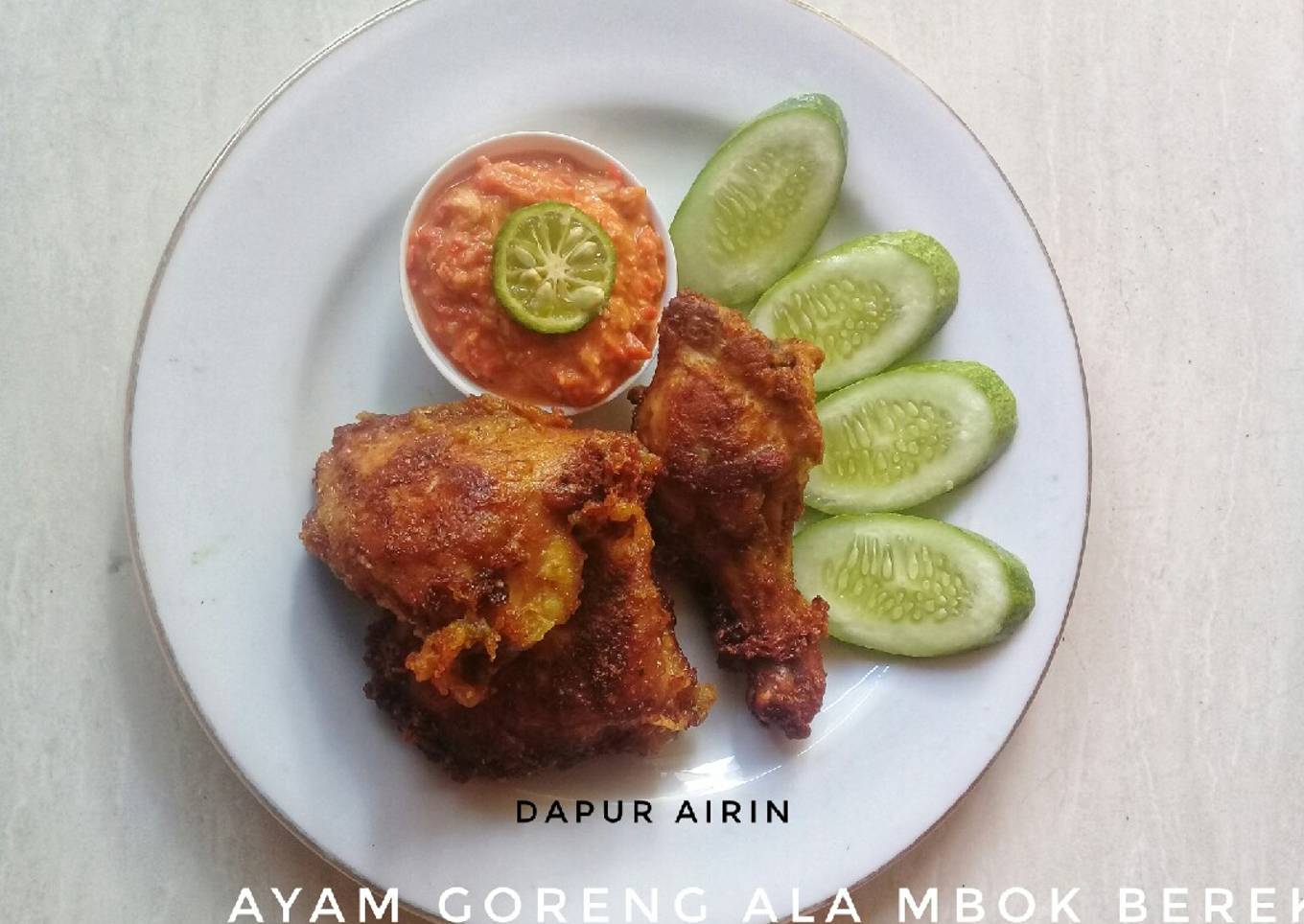 Ayam Goreng ala Mbok Berek