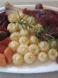 Libasült burgonyapürével és őszi gyümölcsökkel #gluténmentes#tejmentes