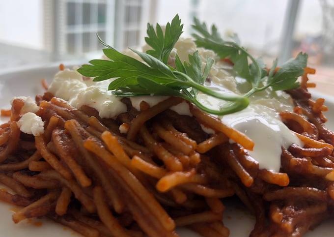 Fideos secos Receta de Loren Galá- Cookpad