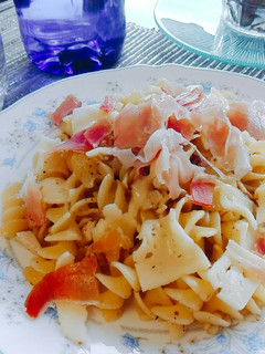 Foto resep Fusilli oglio olio with cheese and ham