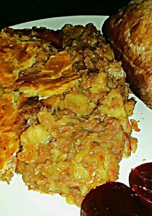 A picture of Tex's Meat & 'Tator Pie 🐄🍲🇬🇧.