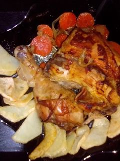 صورة لوصفة دجاج محمر بالخضار