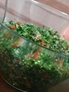 صورة لوصفة تبولة (ولا اروع)