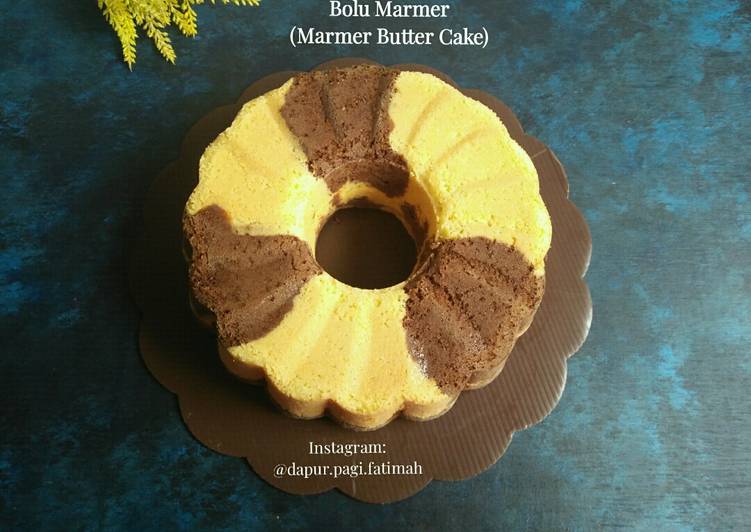 Rahasia Membuat Bolu Marmer (Marmer Butter Cake) Anti Gagal