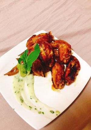 Hình của món Cánh gà rim chua ngọt.