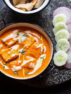 A picture of Paneer butter masala.