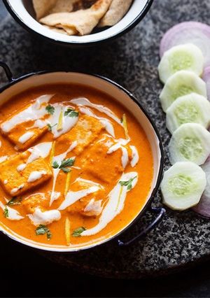 A picture of Paneer butter masala.