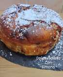 Torta ricotta e gocce di cioccolato in friggitrice ad aria