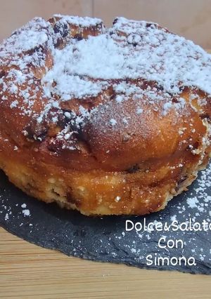 Foto di Torta ricotta e gocce di cioccolato in friggitrice ad aria