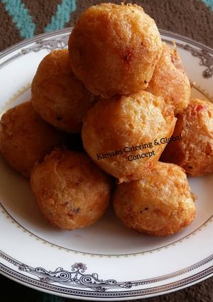 A picture of Kwallon doya (yam ball).