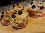 Una foto de muffin con harina de avena