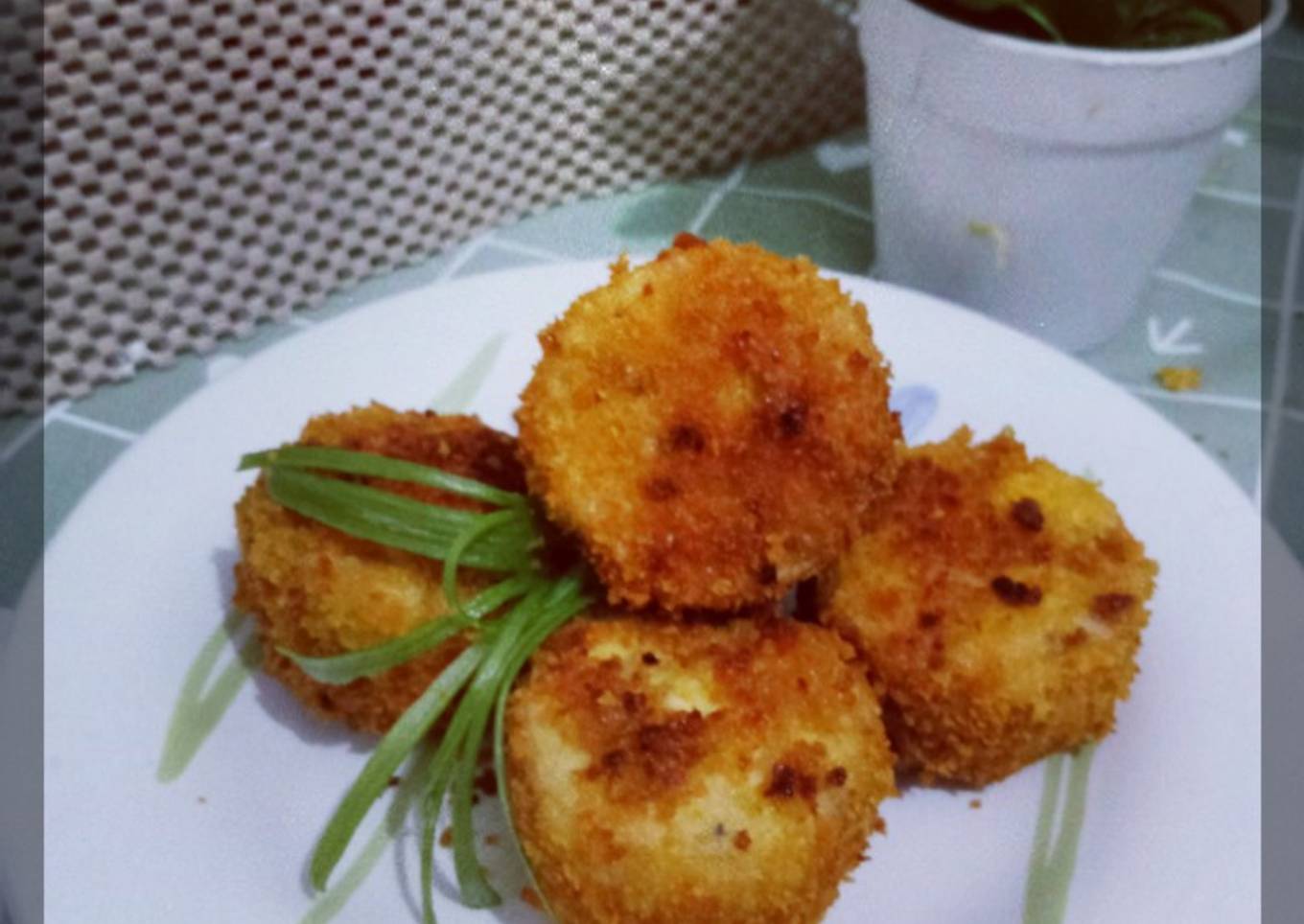Bola bola Tahu Teri asin