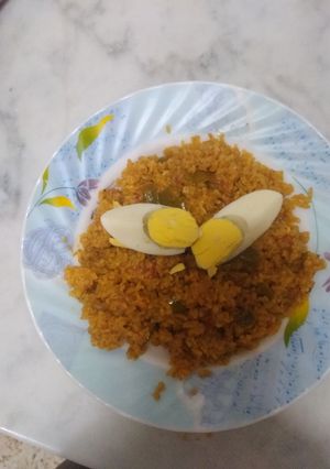 صورة لوصفة ارز بنييين و خفيف لمرافقة وصفات عيد الاضحي 🐏