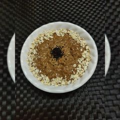 A picture of Cocoa Peanut Butter Overnight Oats.