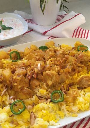 صورة لوصفة برياني سريع 🍽✨