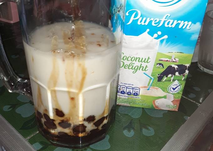 Resep Brown sugar boba milk Anti Gagal