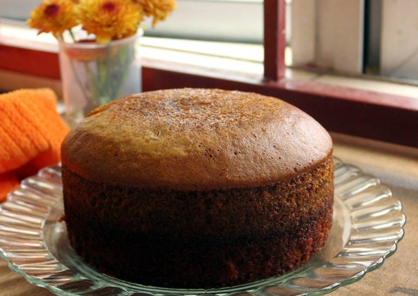 Steamed Caramel Cake