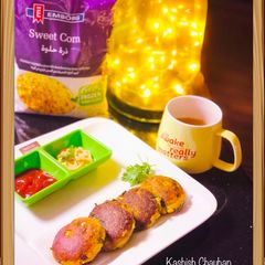 A picture of Aloo Corn Tikki.