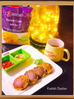 A picture of Aloo Corn Tikki.