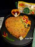 Cheesy Maggi vegetable cake