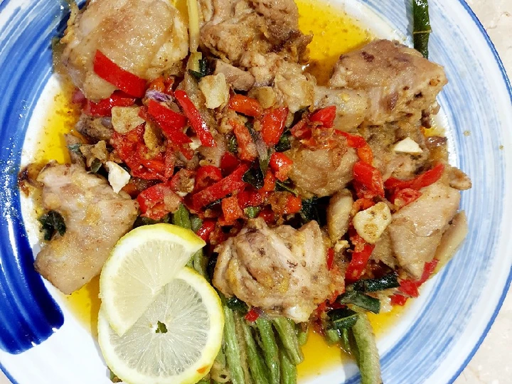 Cara Gampang Membikin Resep Ayam telor asin pedas yang Lezat Sekali Anti Ribet, Mantap Sekali