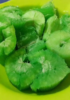 Foto resep Singkong kukus pandan