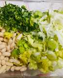 Ensalada de porotos y verduras
