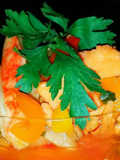 A picture of Mike's Spicy Seafood Salad.