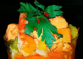 Unique Cuisine Mikes Spicy Seafood Salad Delicious Unique Cuisine Mikes Spicy Seafood Salad Delicious