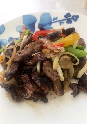 รูปของ เนื้อผัดพริกไทยดำ