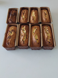 Una foto de Budines Con chispas de chocolate