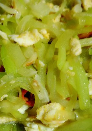 Foto resep Tumis Labu Siam Telur Orak Arik