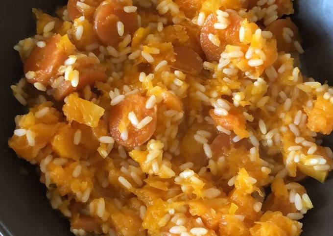 Modo semplice a Preparare Fatto in casa super veloce Risotto carote, zucca &amp;amp; ricotta di soia🍛🎃🥕