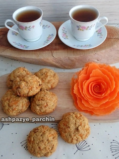عکسی از دستور کوکی هویج با فر دستساز 🌸
