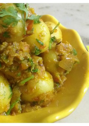 A picture of Maggie Masala Baby Potatoes.