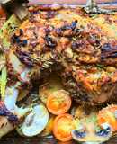 Pollo marinado al horno con verduras 🍗 🍅