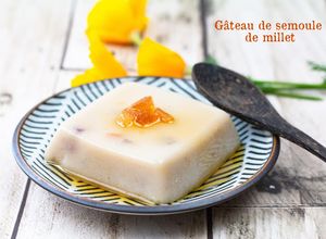 Une photo de Gâteau de semoule de millet