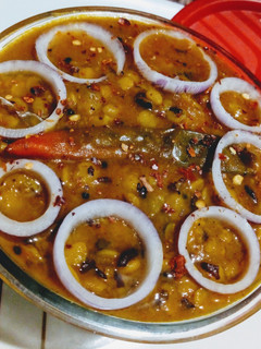 A picture of Tuvar daal tadka fry.
