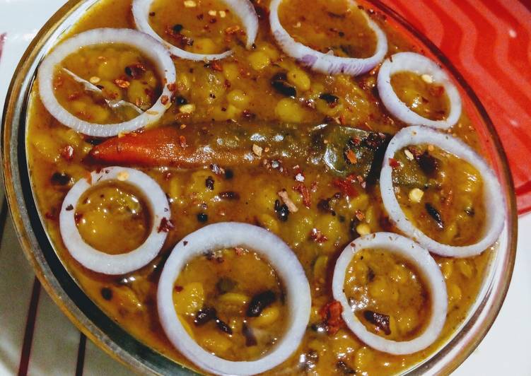 Recipe of Any-night-of-the-week Tuvar daal tadka fry
