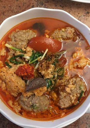 Hình của món Bún rêu cấp tốc o cần cua đồng.