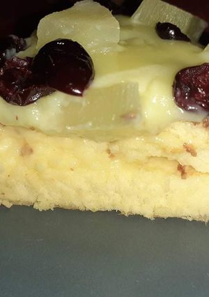 Ananászos pudingos torta recept fotója