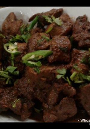 A picture of Whosayna’s Fried Kaleji.
