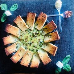 A picture of Baked Spinach (Palak)Paneer Casserole.