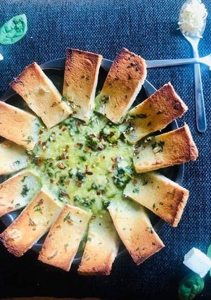 A picture of Baked Spinach (Palak)Paneer Casserole.